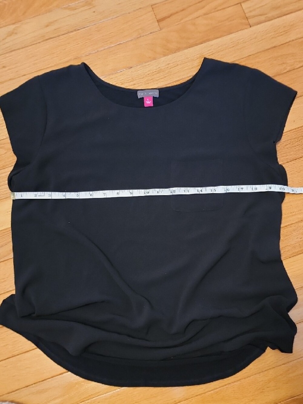 Vince Camuto Black Cap Sleeve Blouse - Picture 4 of 7